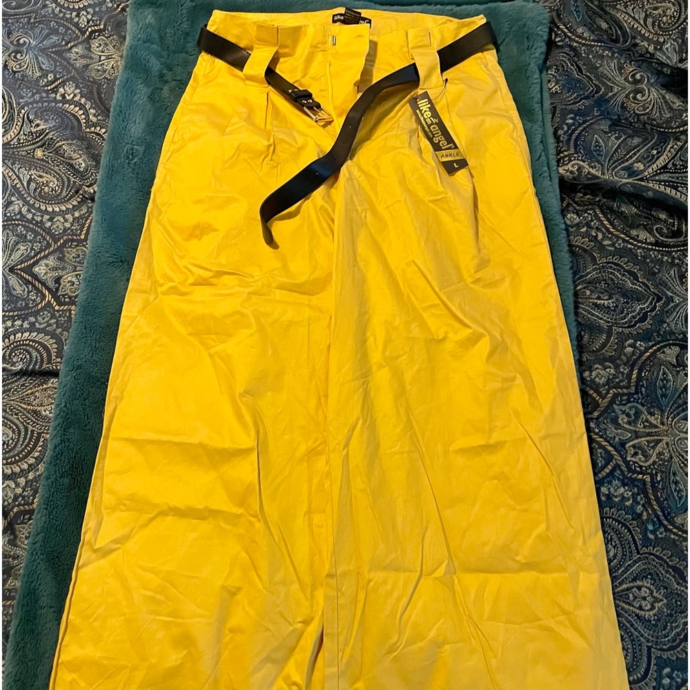 Yellow Flare leg pants